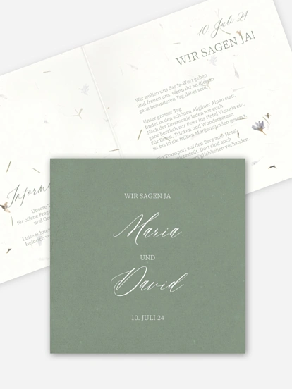 Hochzeitseinladung Dried Petals