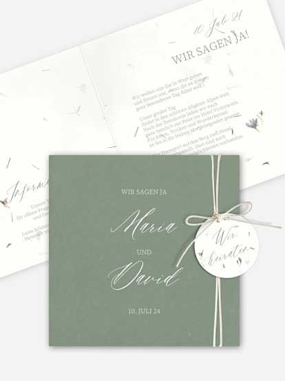 Hochzeitseinladung Dried Petals