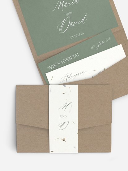 Hochzeitseinladung Dried Petals