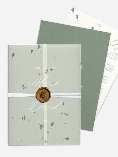 Hochzeitseinladung Dried Petals