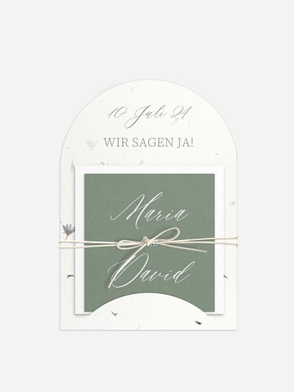 Hochzeitseinladung Dried Petals