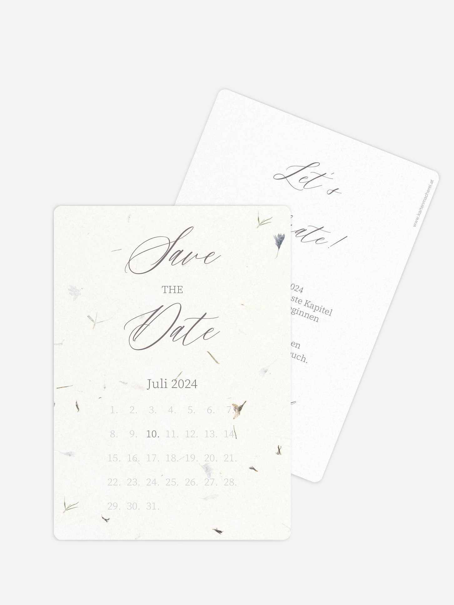 Save-the-Date Karte Dried Petals