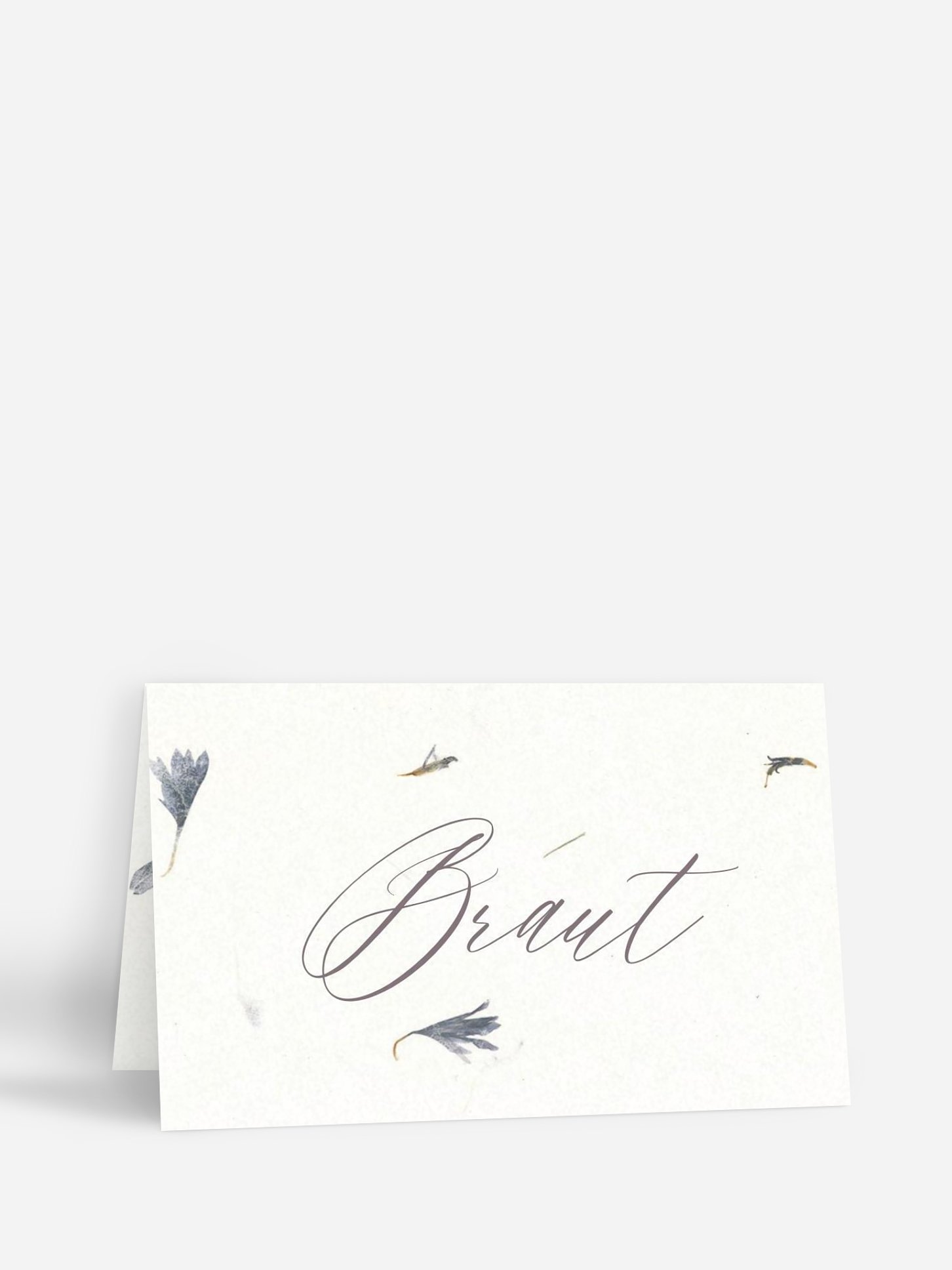 Tischkarte Hochzeit Dried Petals