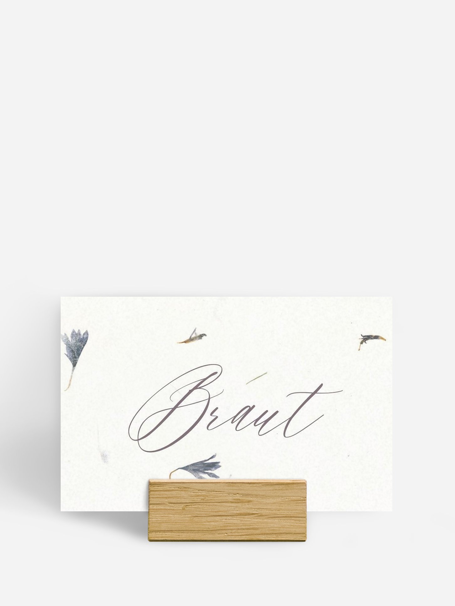 Tischkarte Hochzeit Dried Petals