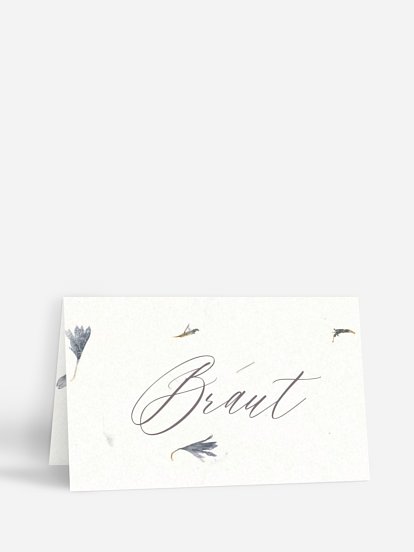 Tischkarte Hochzeit Dried Petals