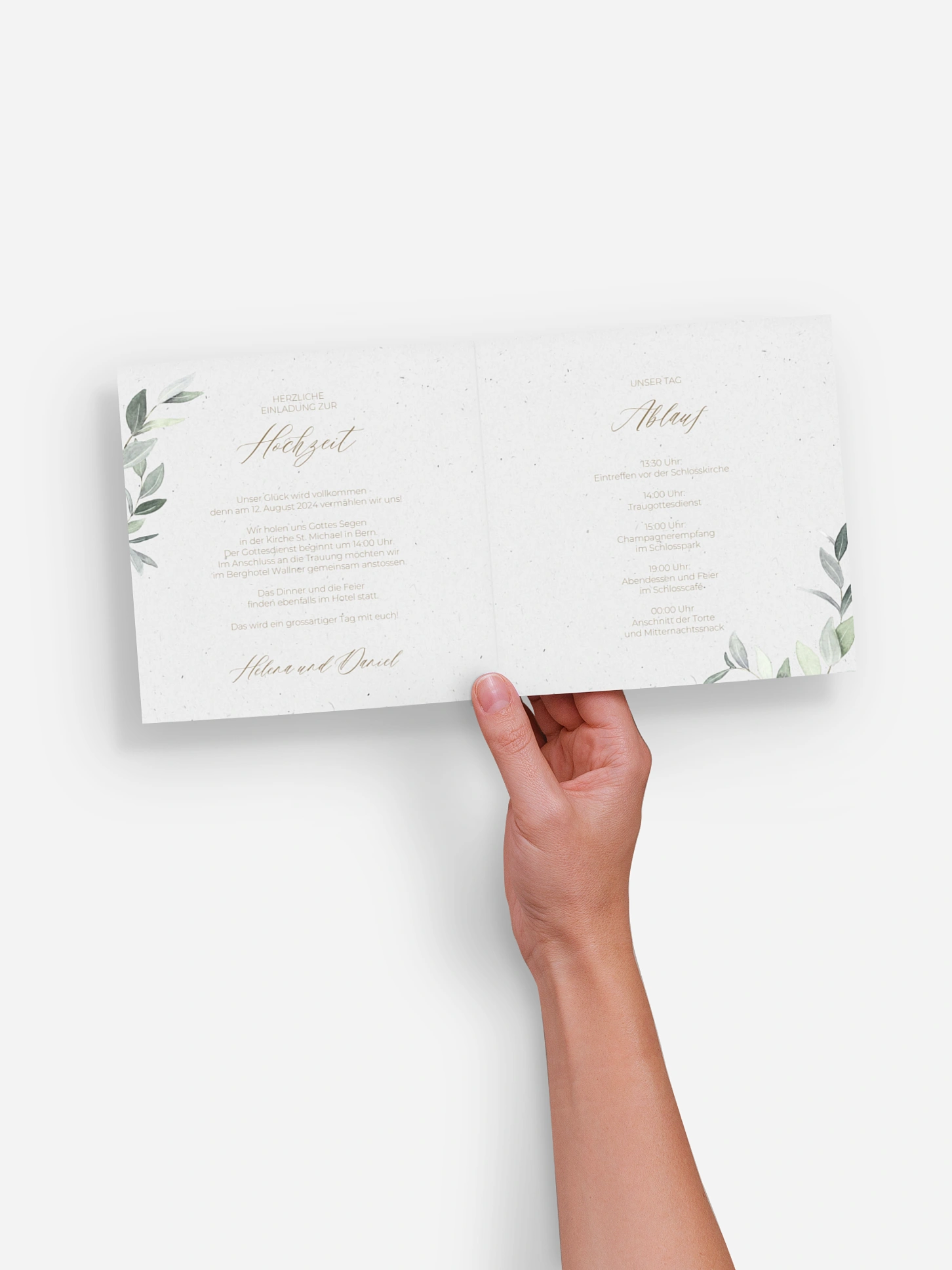 Hochzeitseinladung Olive Poetry
