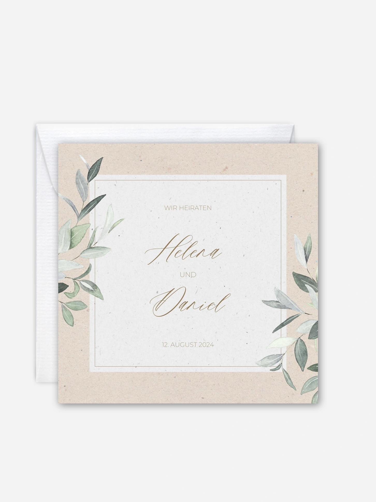 Hochzeitseinladung Olive Poetry