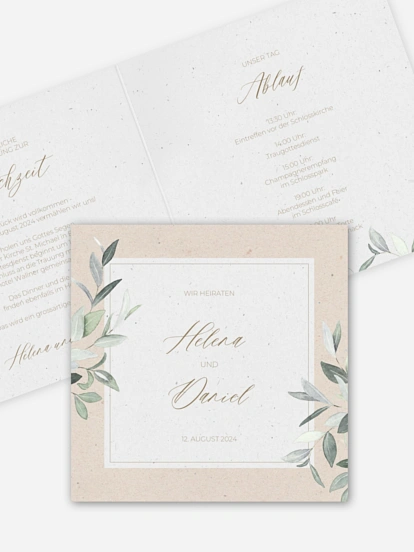 Hochzeitseinladung Olive Poetry