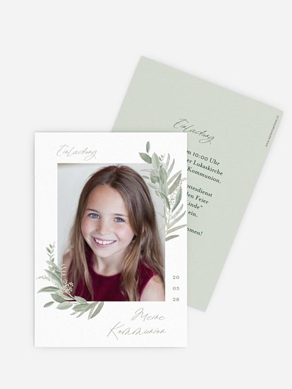 Kommunionseinladung Floating Love