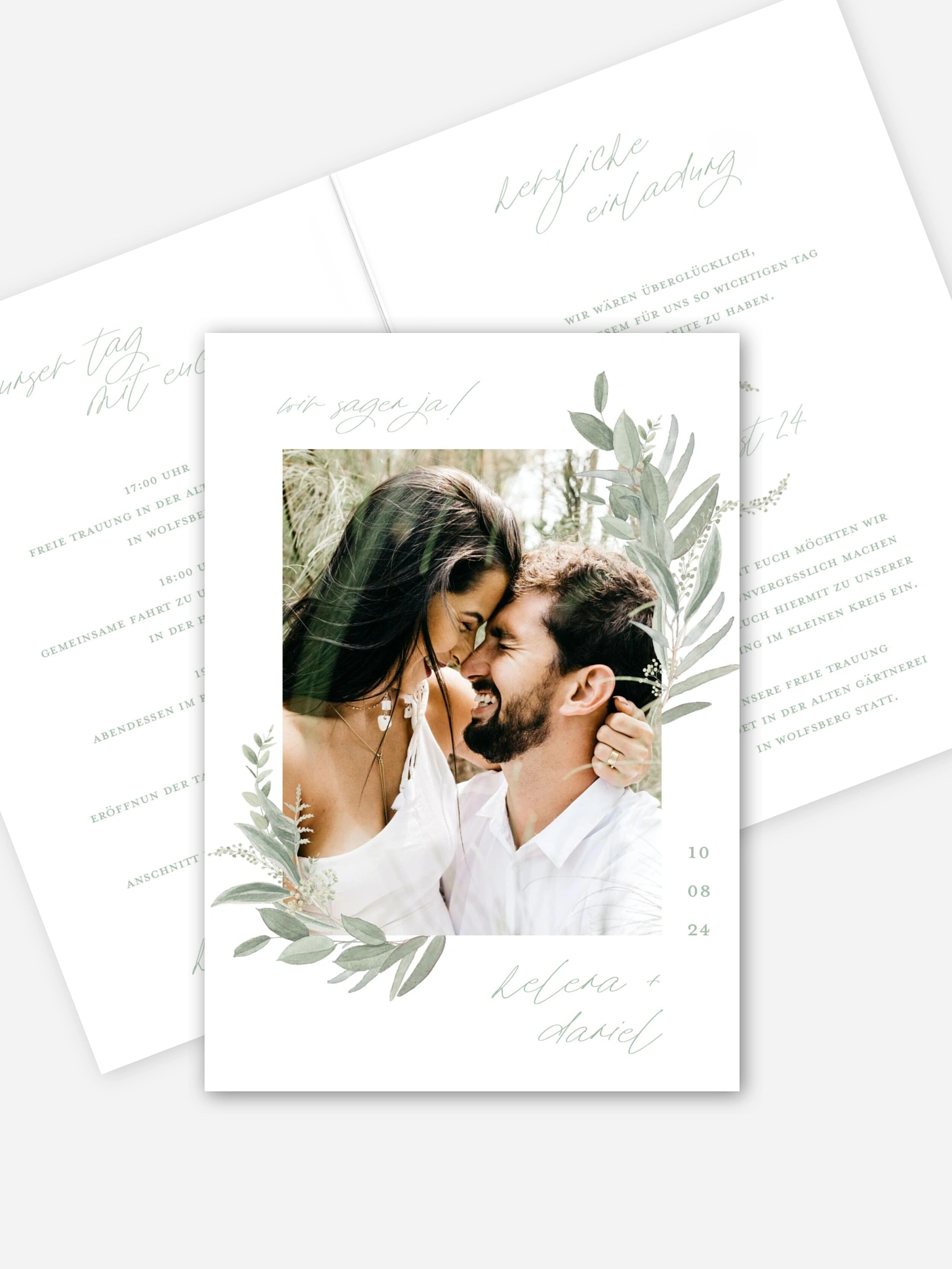 Hochzeitseinladung Floating Love