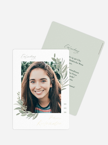 Konfirmationseinladung Floating Love