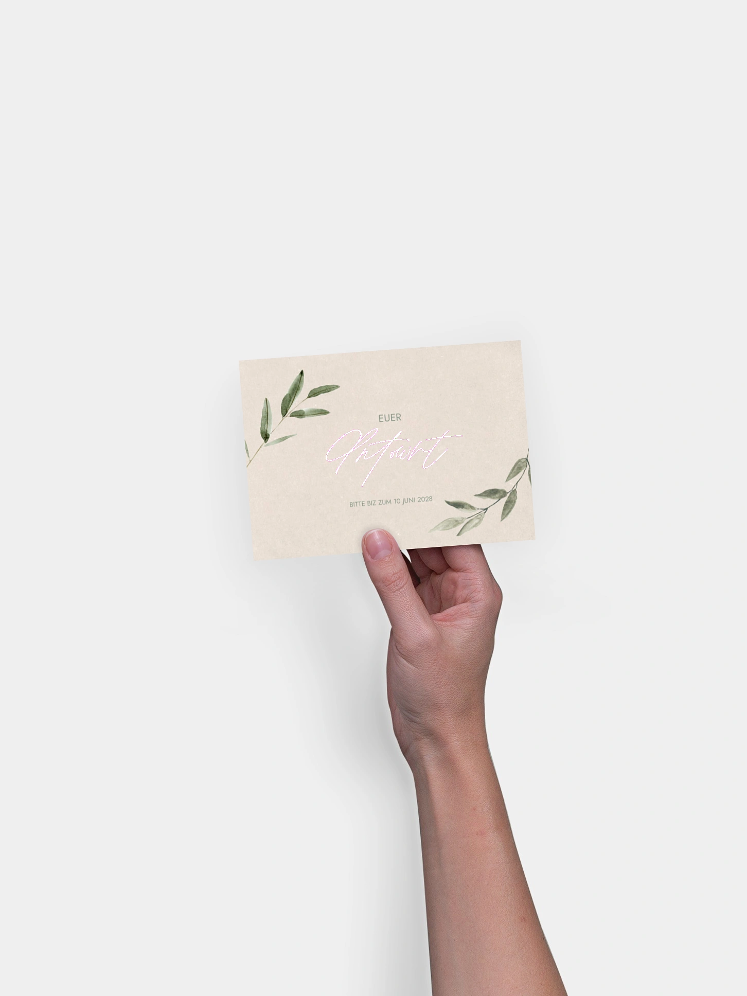 Antwortkarte Hochzeit Green Dream