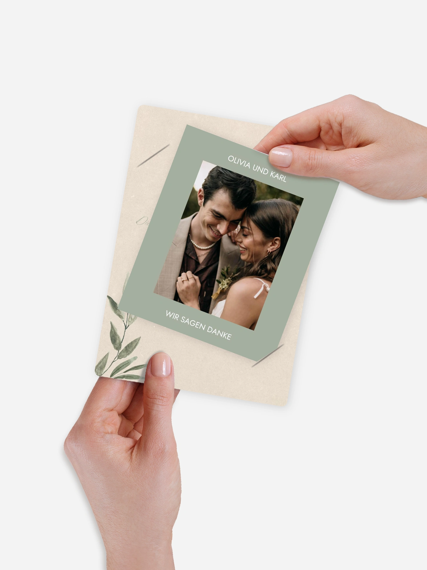 Dankeskarte Hochzeit Green Dream