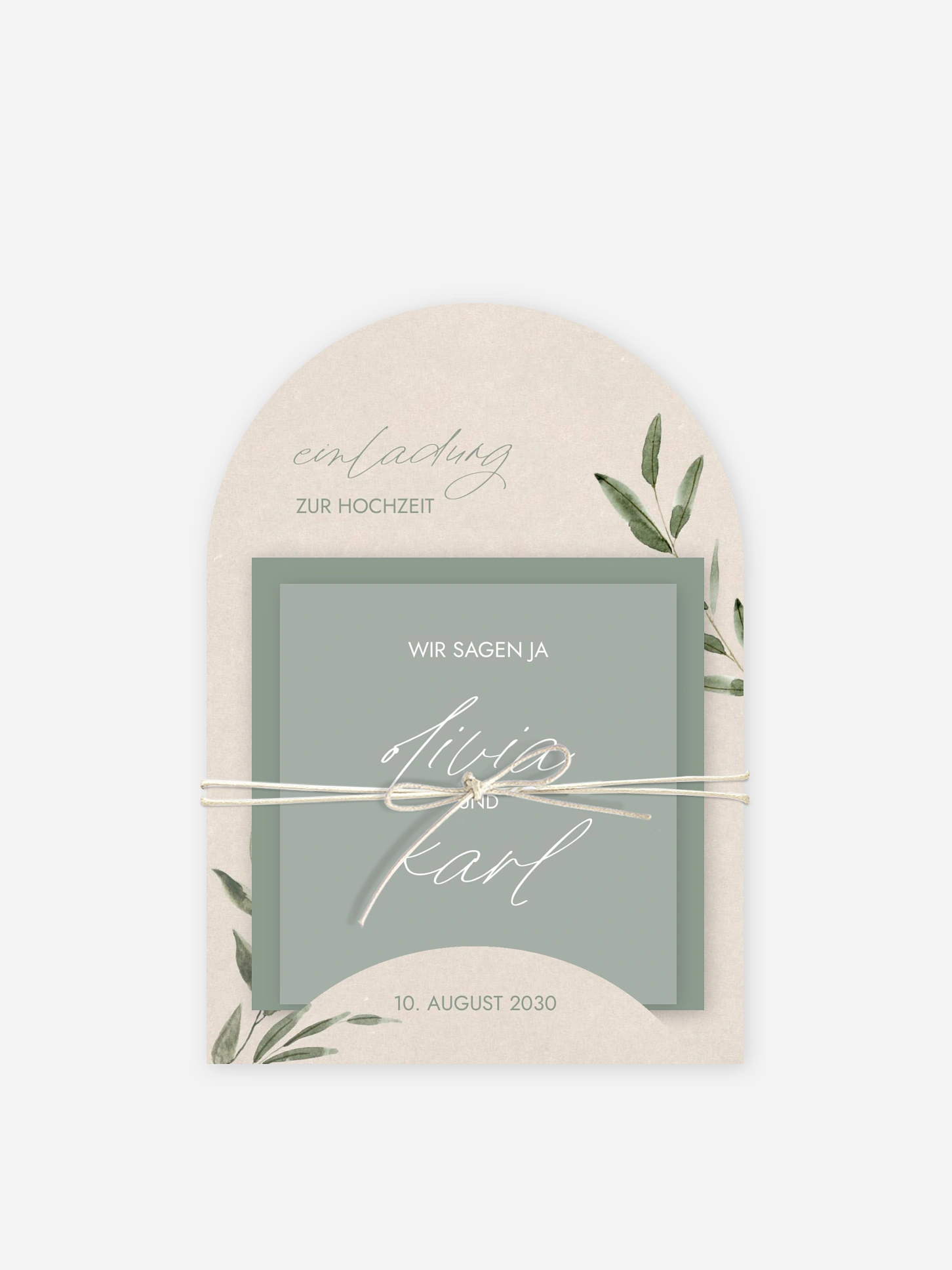 Hochzeitseinladung Green Dream