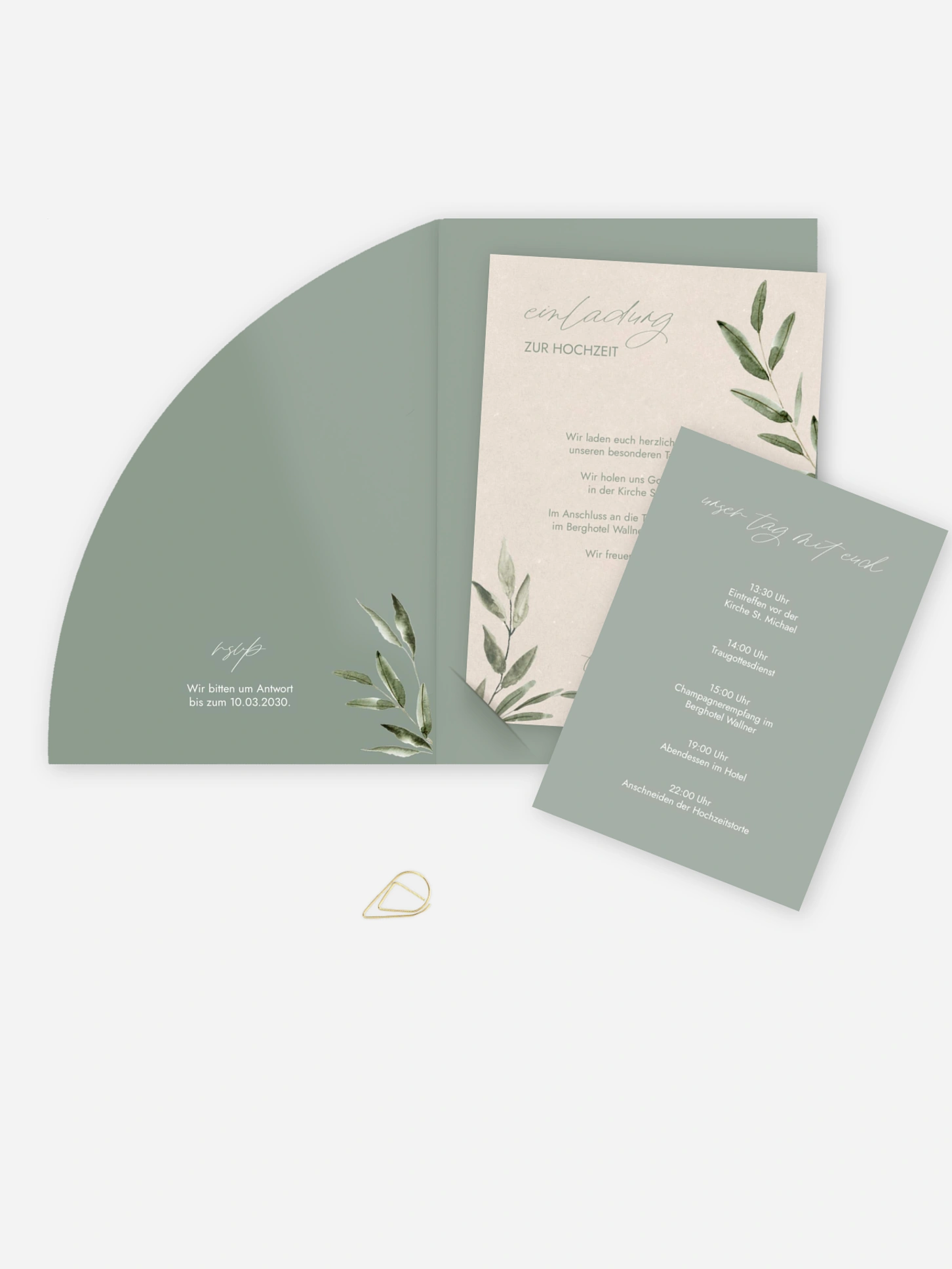 Hochzeitseinladung Green Dream