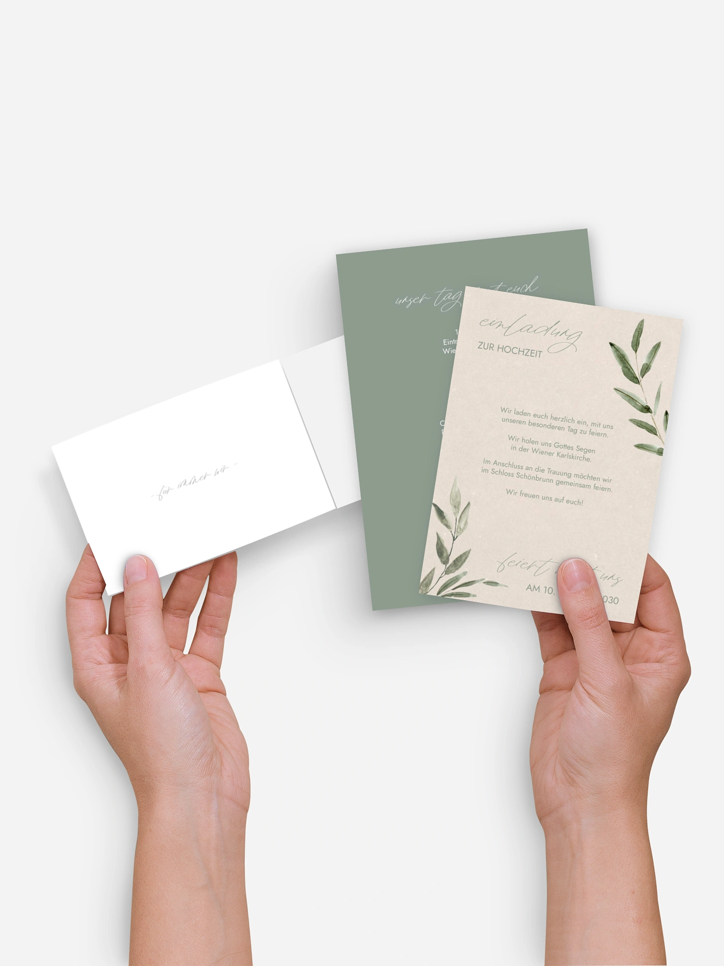 Hochzeitseinladung Green Dream