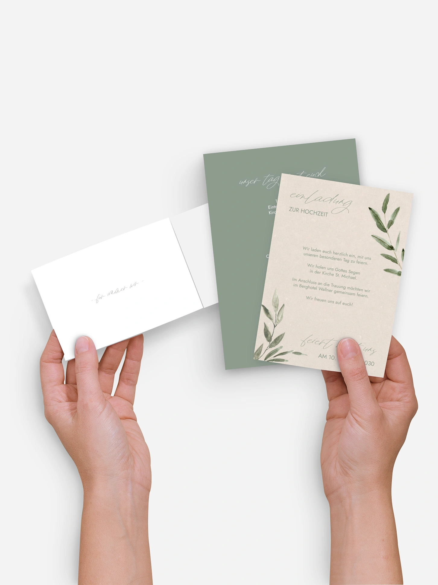 Hochzeitseinladung Green Dream