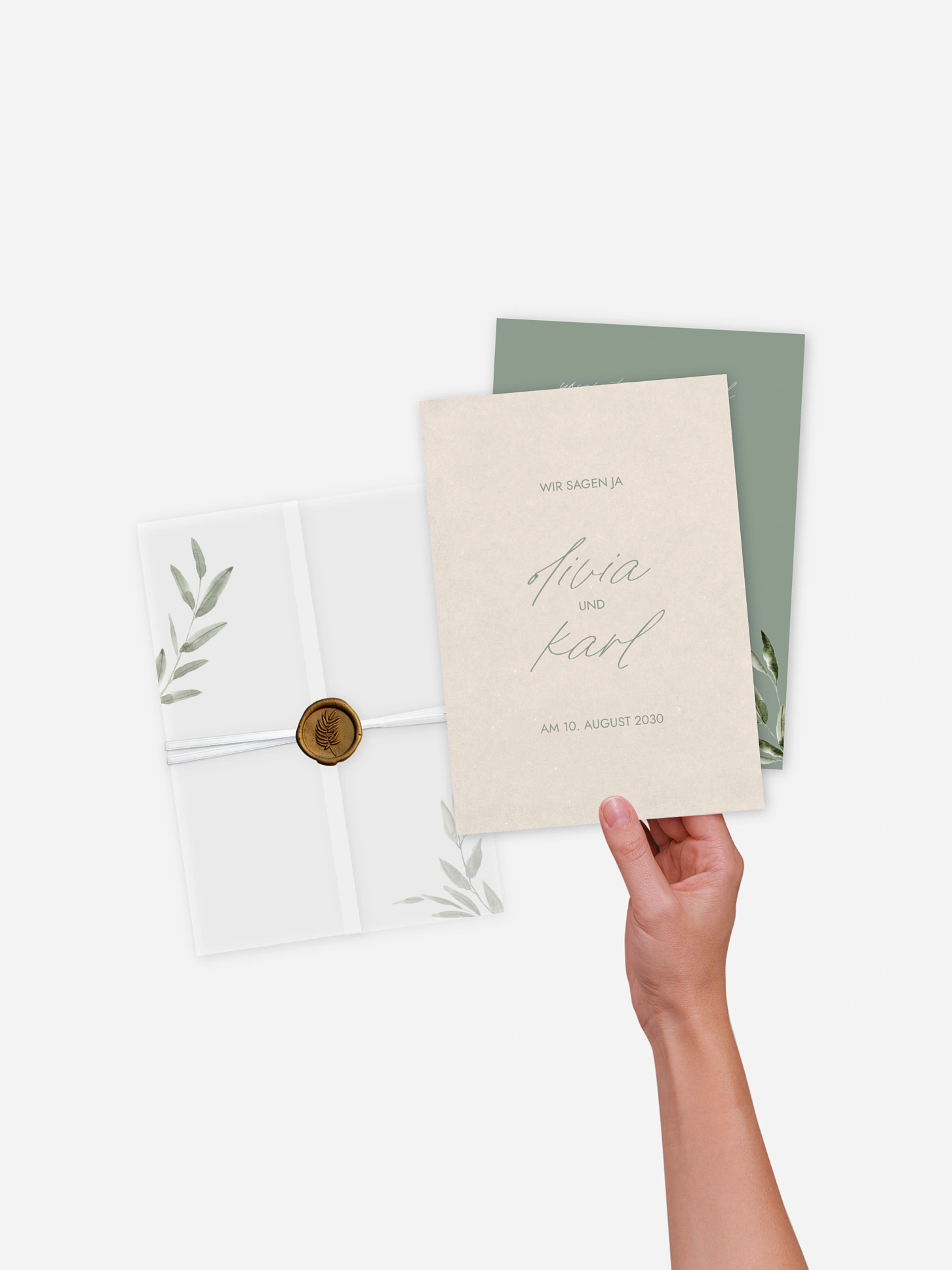 Hochzeitseinladung Green Dream