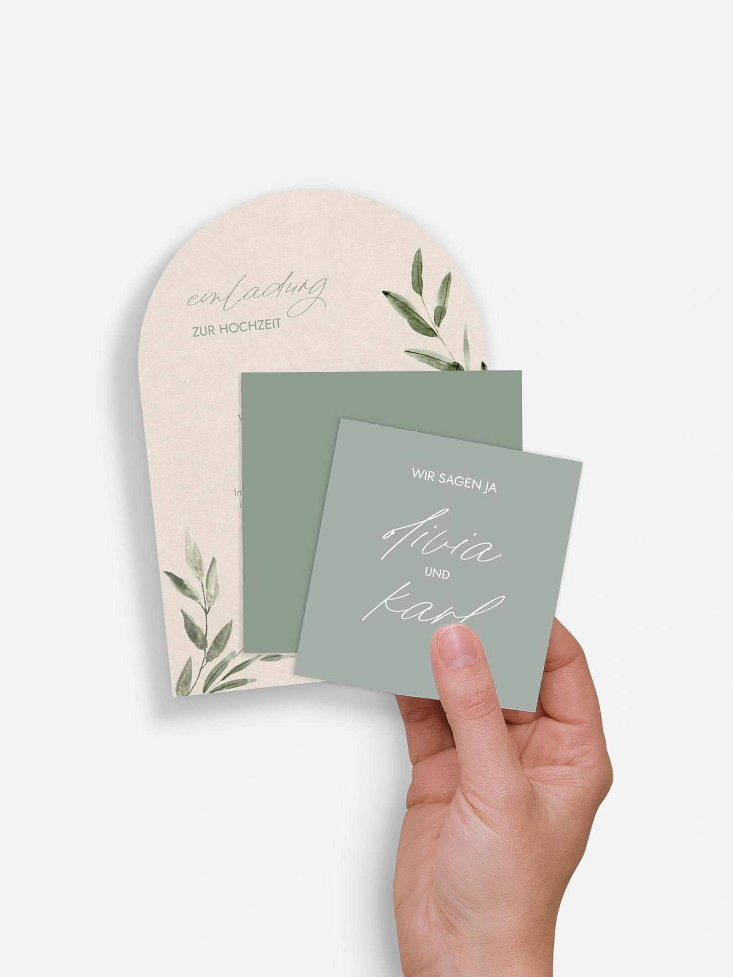 Hochzeitseinladung Green Dream