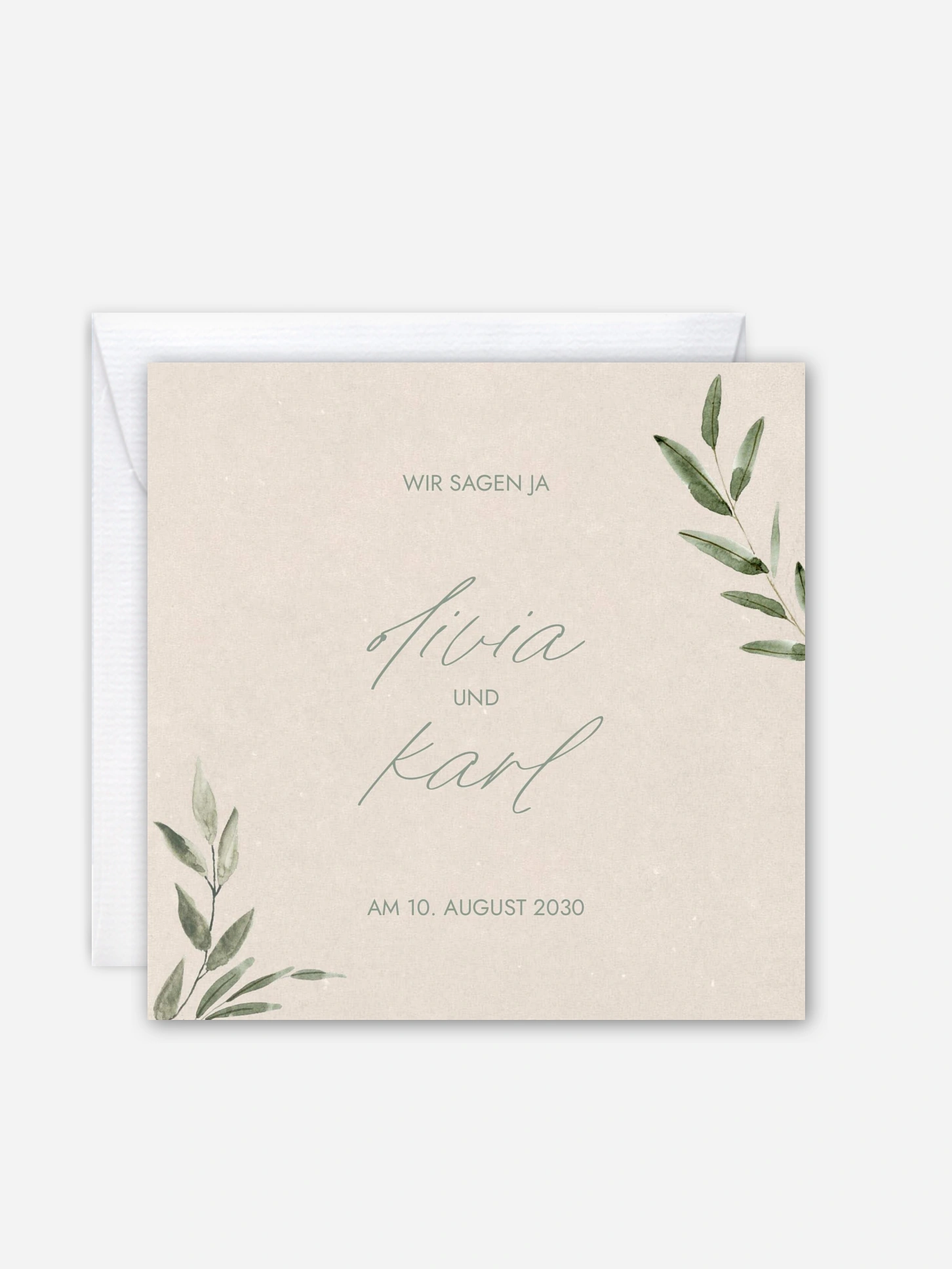 Hochzeitseinladung Green Dream