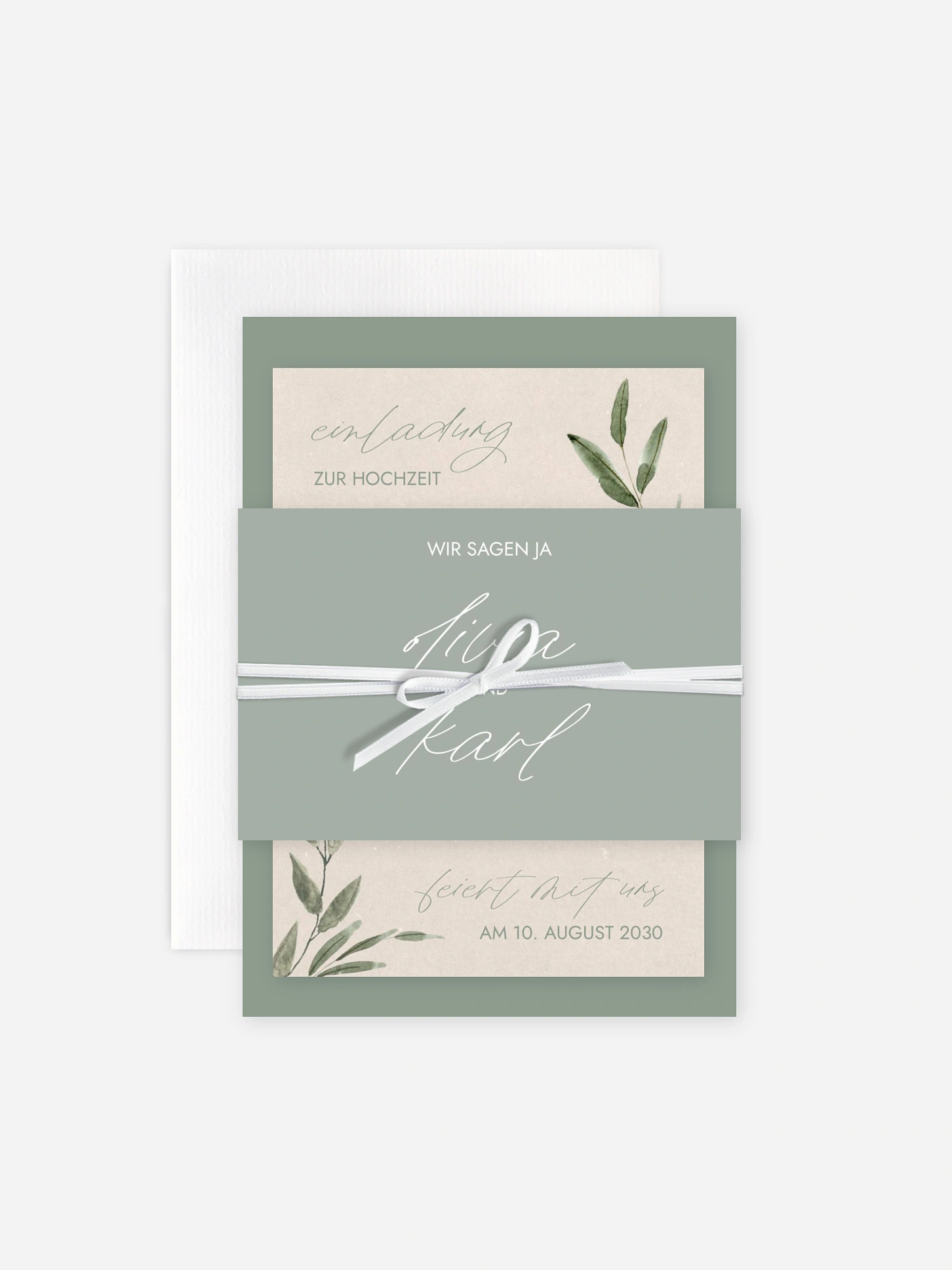 Hochzeitseinladung Green Dream