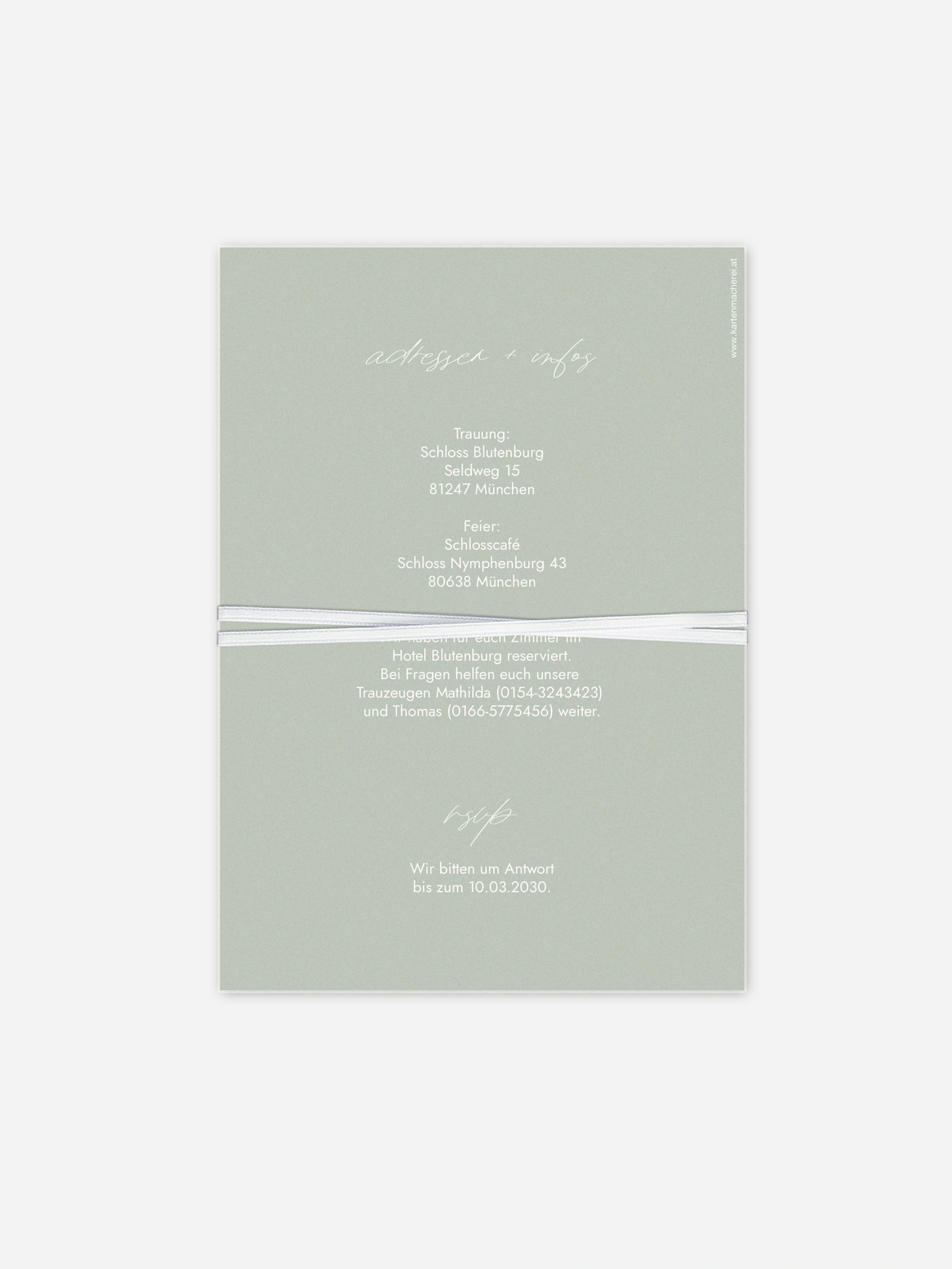 Hochzeitseinladung Green Dream