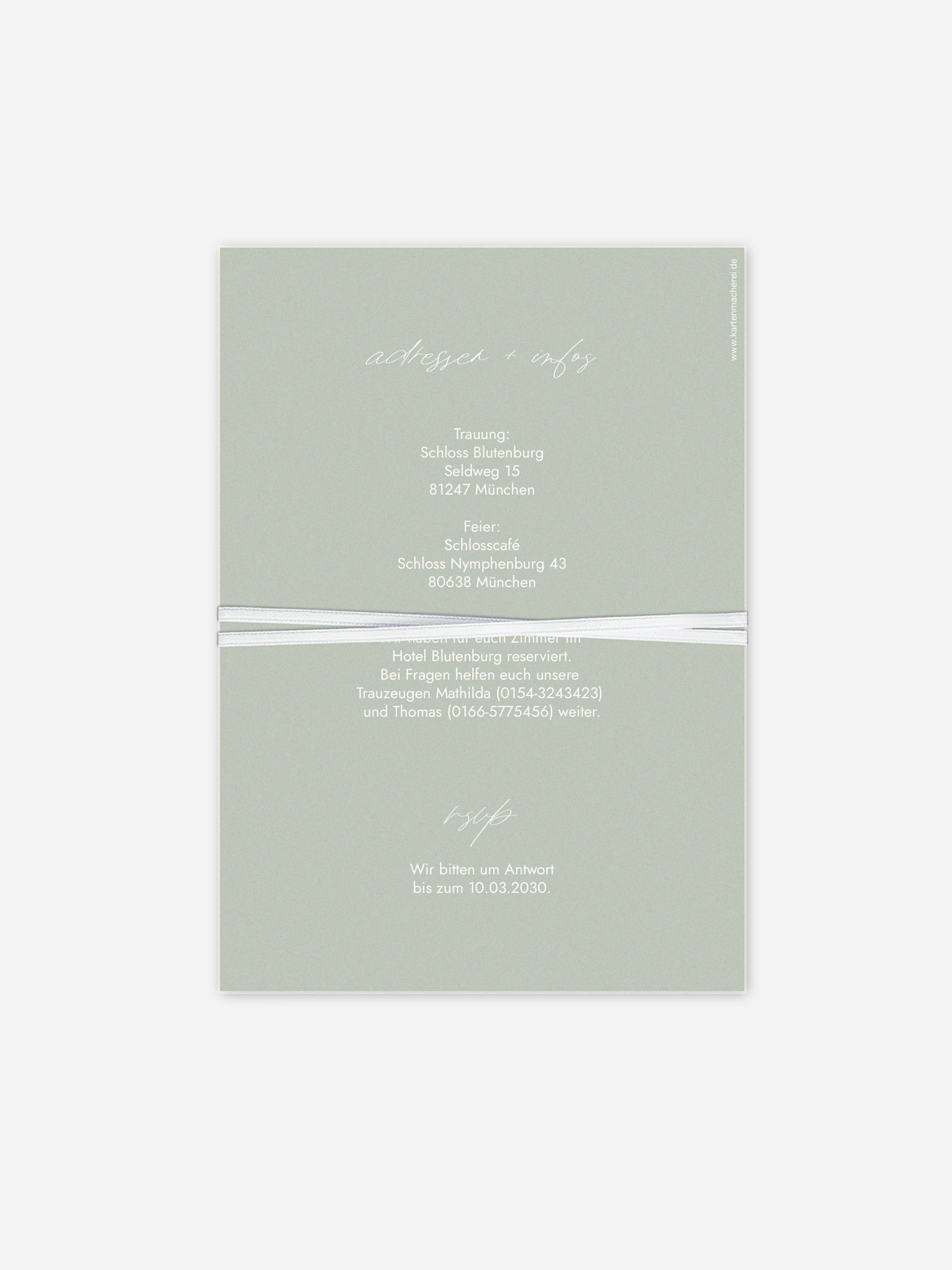 Hochzeitseinladung Green Dream