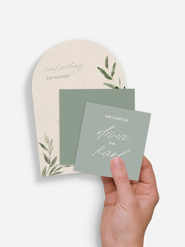 Hochzeitseinladung Green Dream