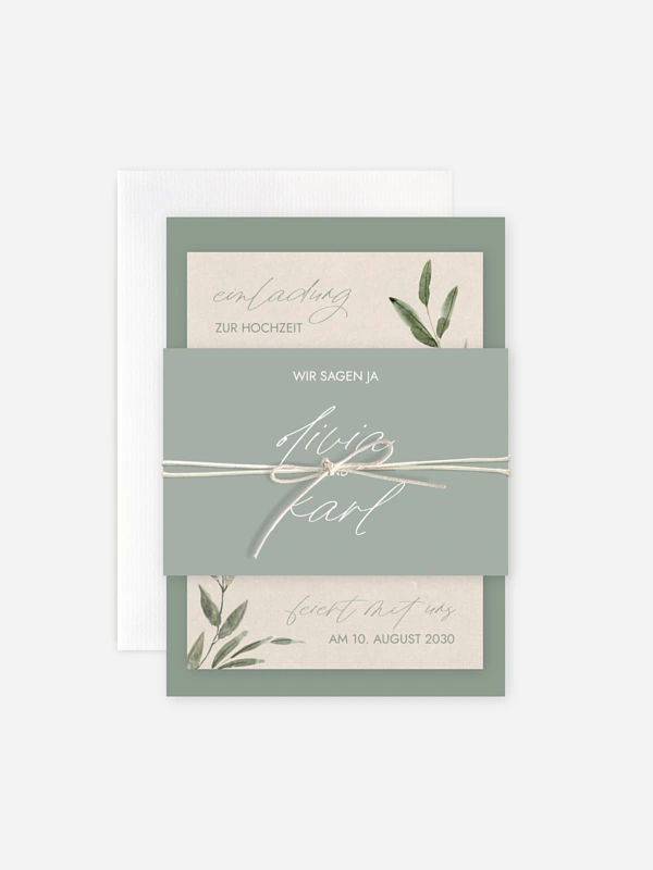 Hochzeitseinladung Green Dream