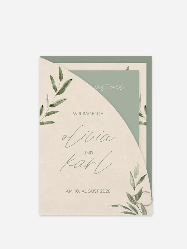 Hochzeitseinladung Green Dream