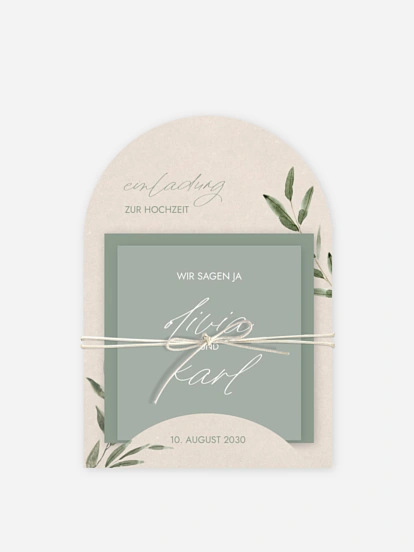 Hochzeitseinladung Green Dream