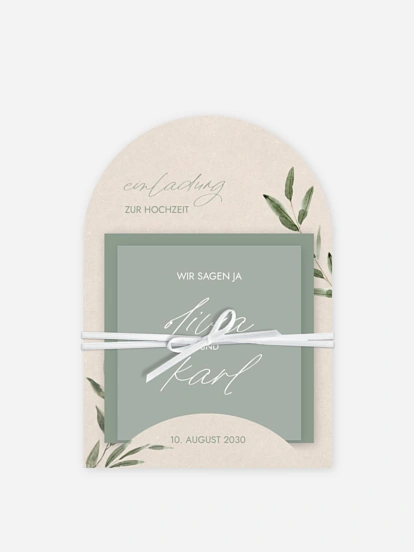 Hochzeitseinladung Green Dream