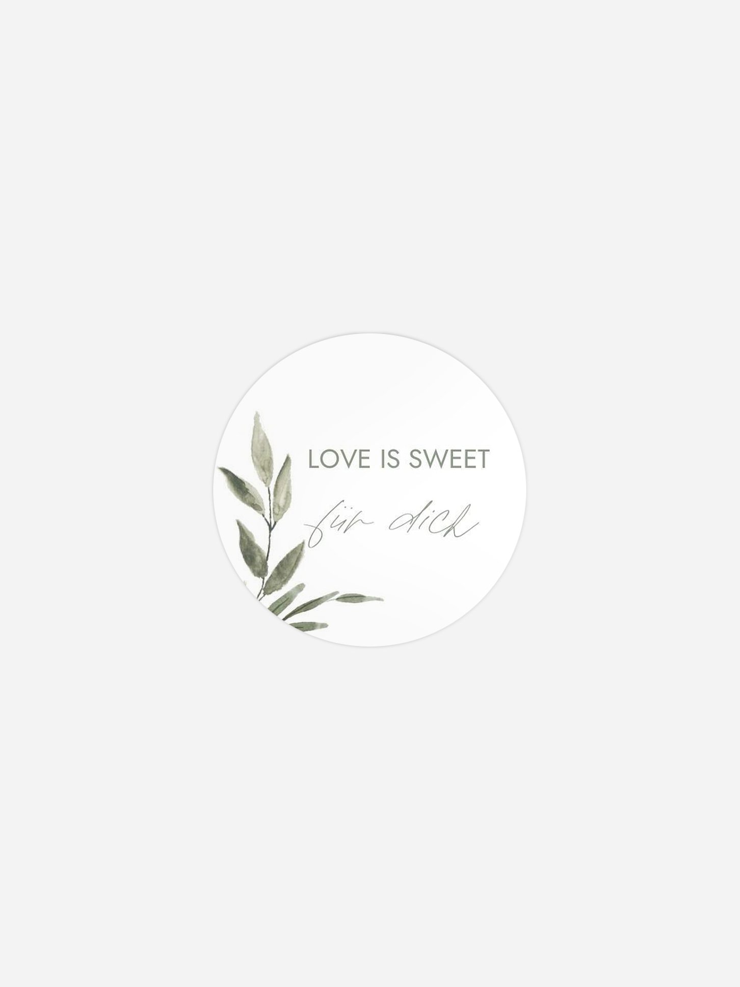 Geschenkaufkleber Hochzeit Green Dream