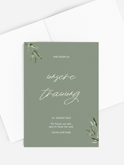 Kirchenheft Hochzeit Green Dream