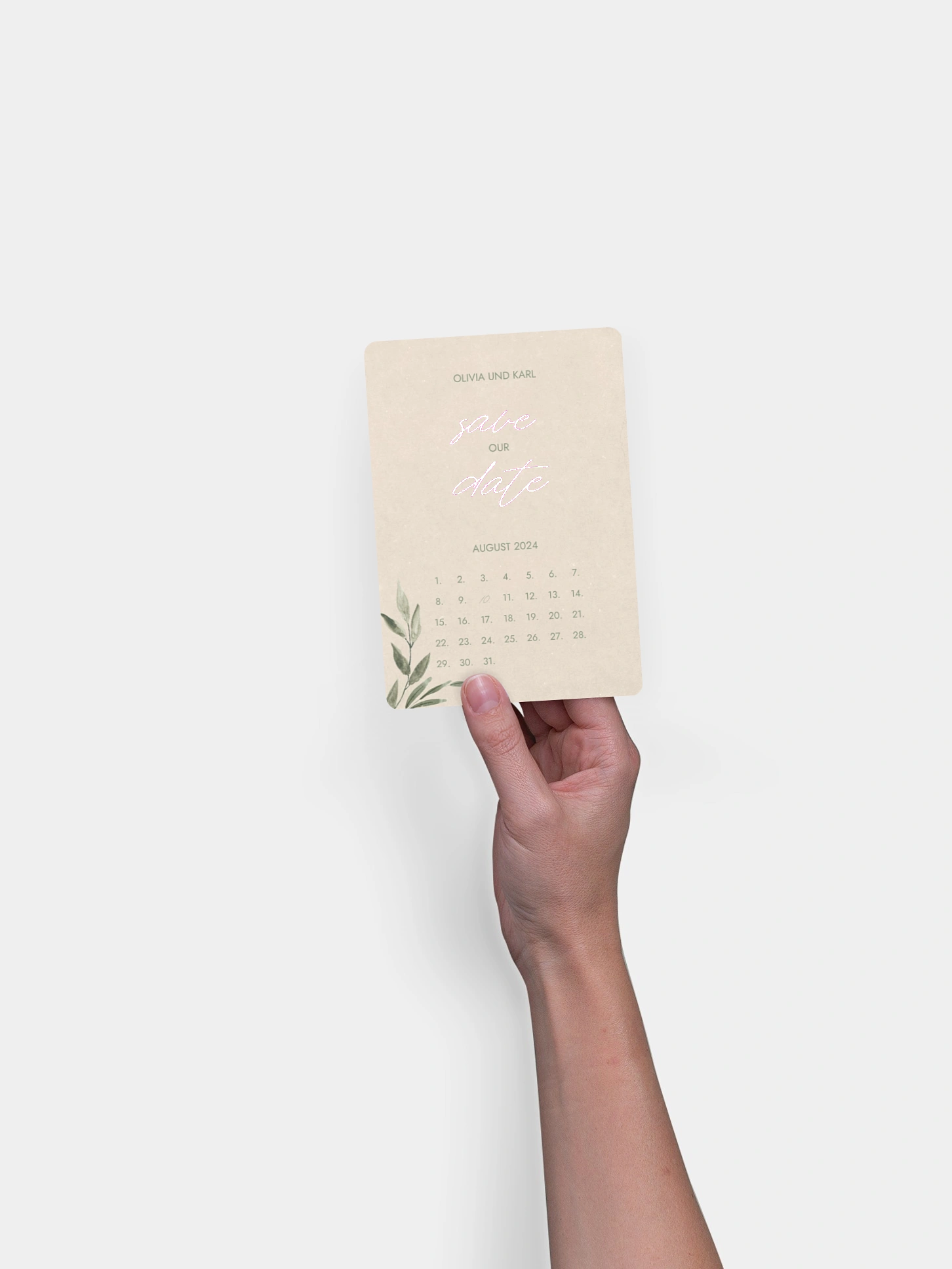 Save-the-Date Karte Green Dream