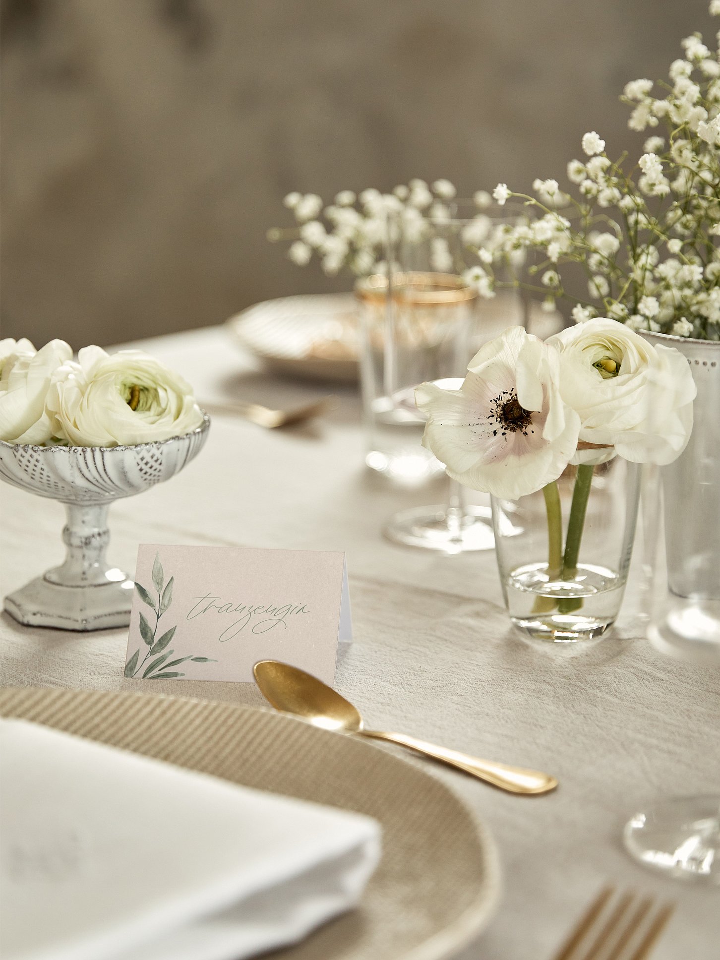 Tischkarte Hochzeit Green Dream