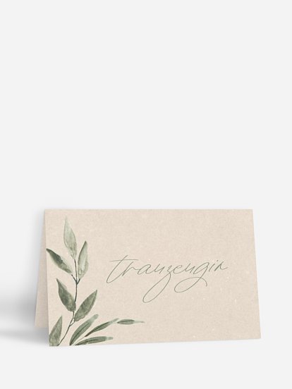 Tischkarte Hochzeit Green Dream