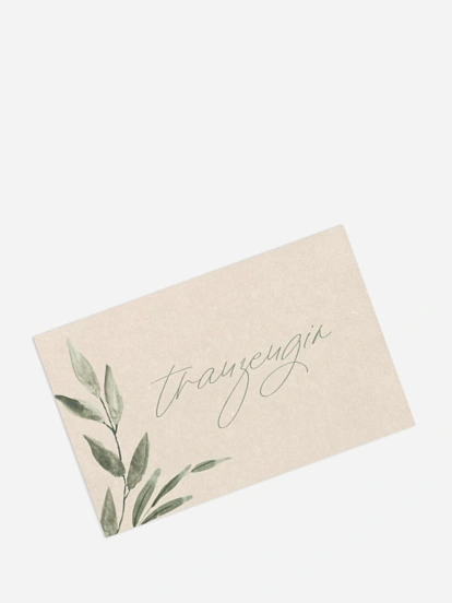 Tischkarte Hochzeit Green Dream