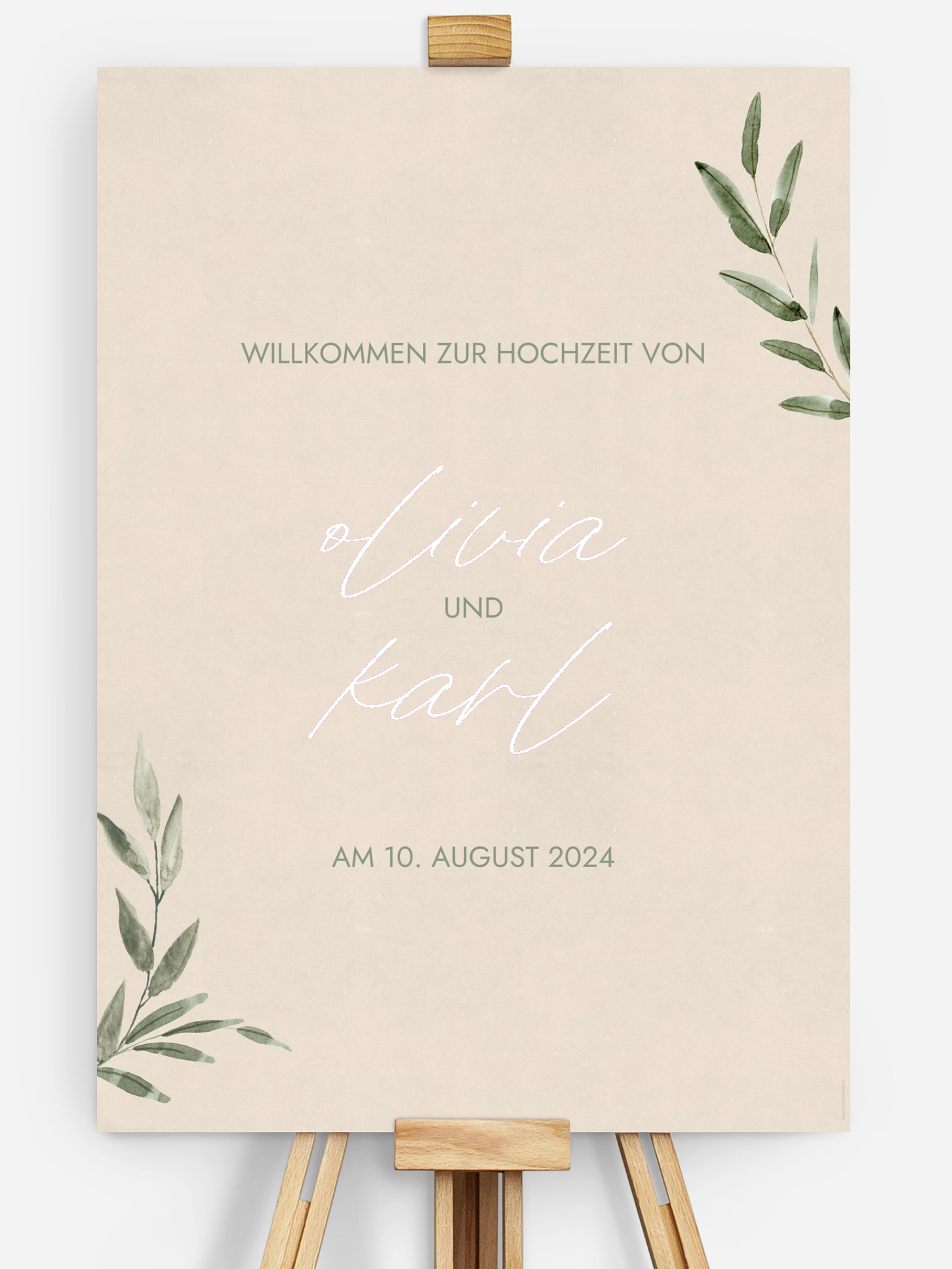 Willkommensschild Green Dream