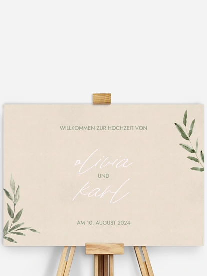 Willkommensschild Green Dream
