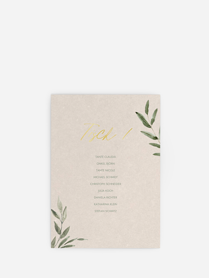 Sitzplan Kreativ Green Dream