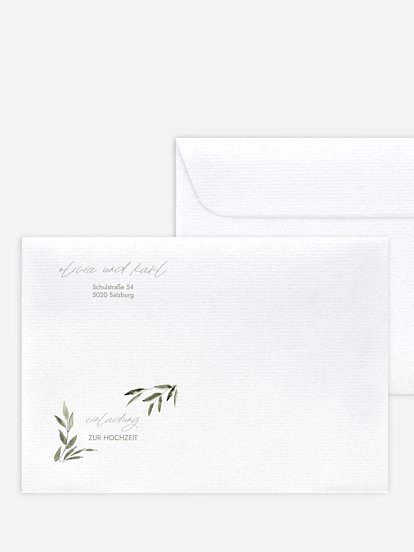 Briefumschlag mit Motiv Green Dream