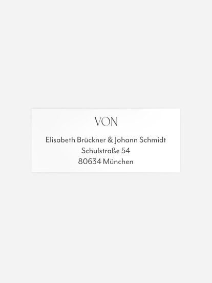 Absenderaufkleber Hochzeit The Big Day