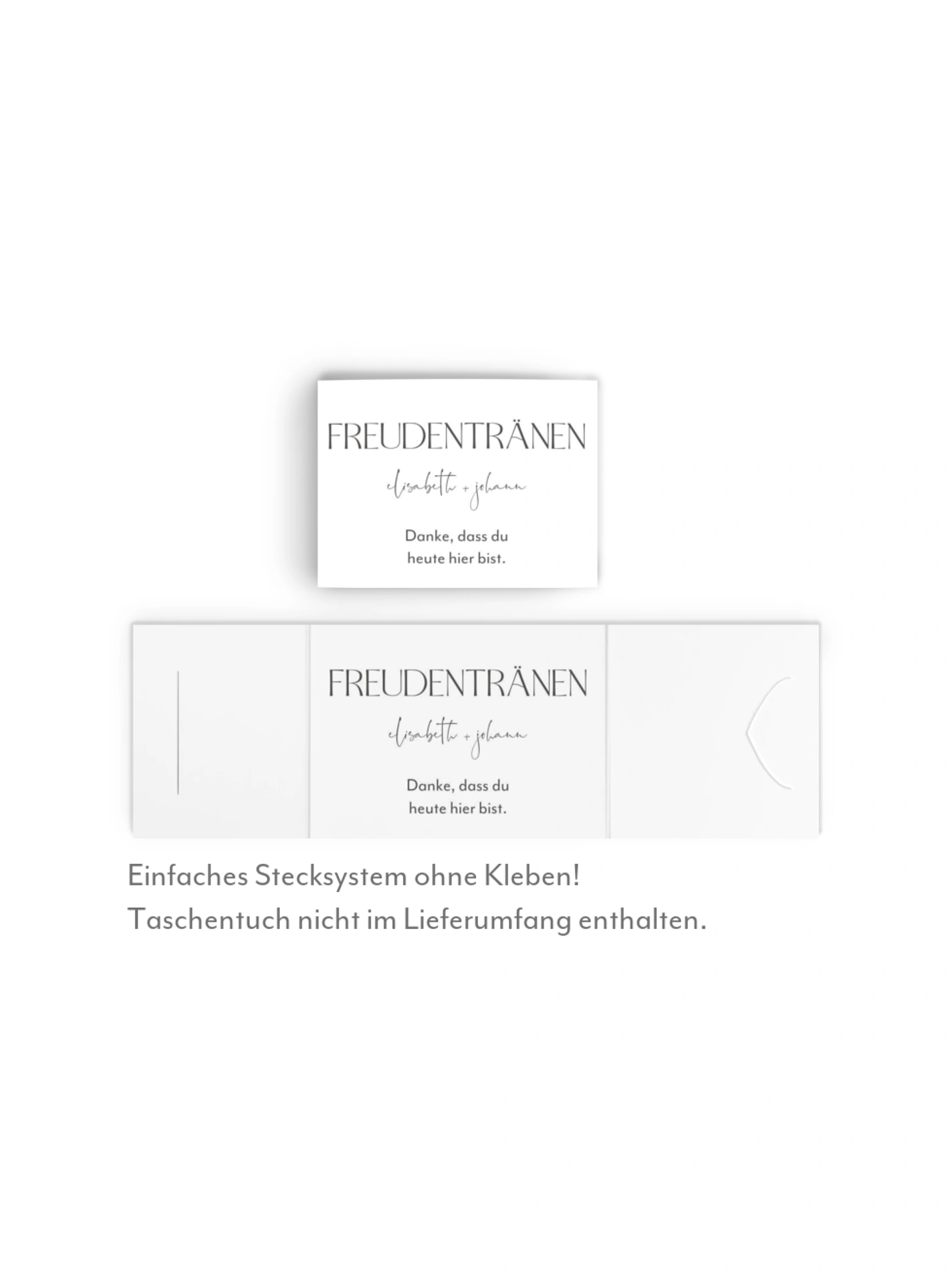 Freudentränen-Taschentücher The Big Day