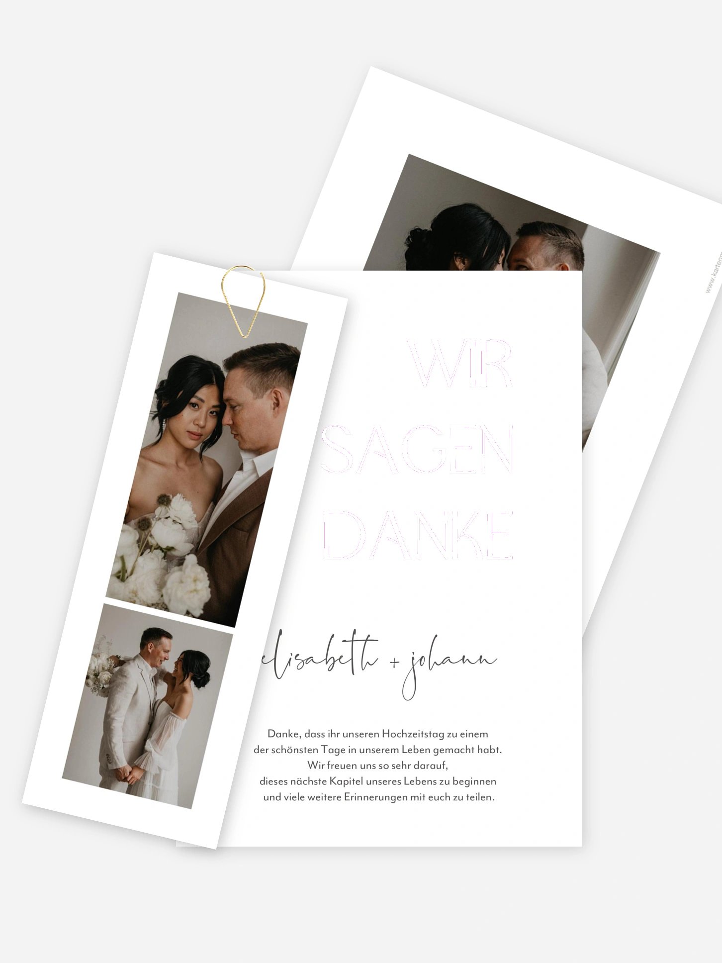 Dankeskarte Hochzeit The Big Day