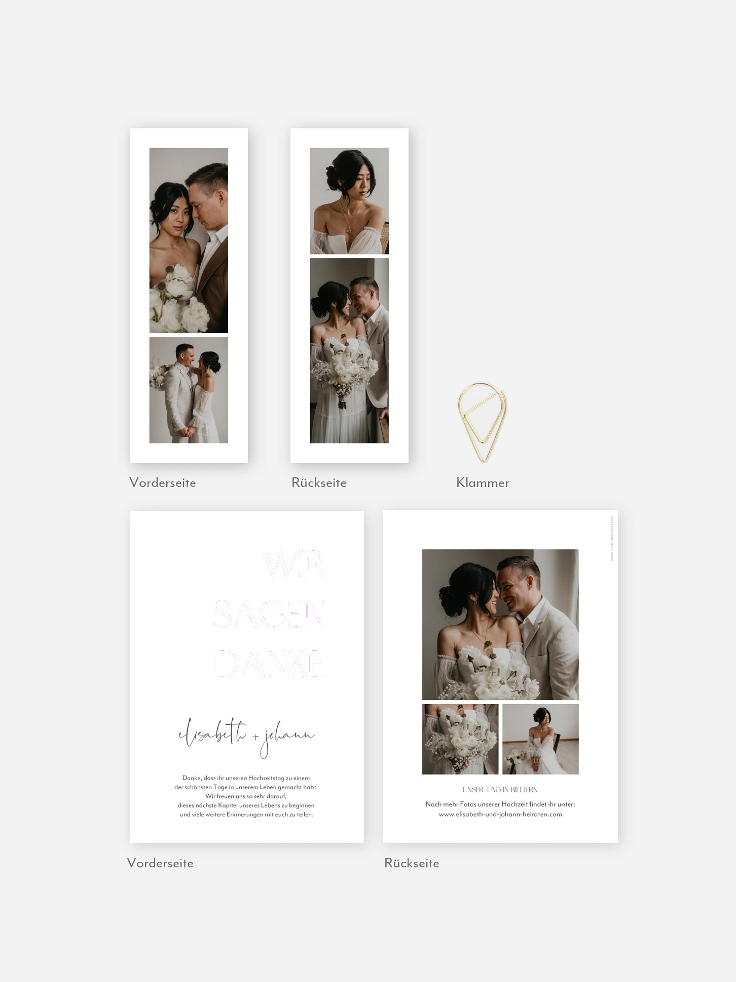 Dankeskarte Hochzeit The Big Day