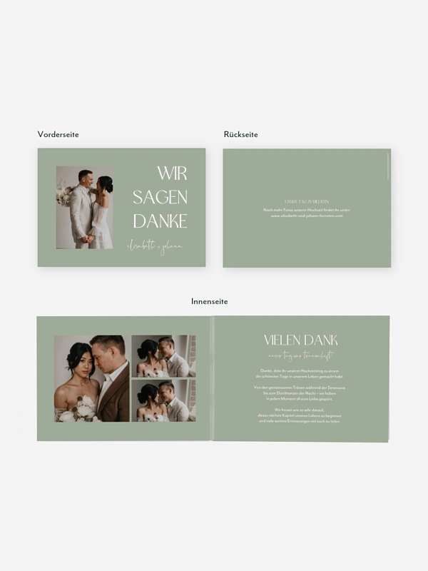 Dankeskarte Hochzeit The Big Day
