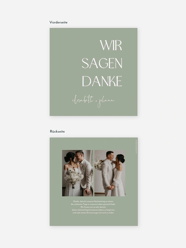 Dankeskarte Hochzeit The Big Day