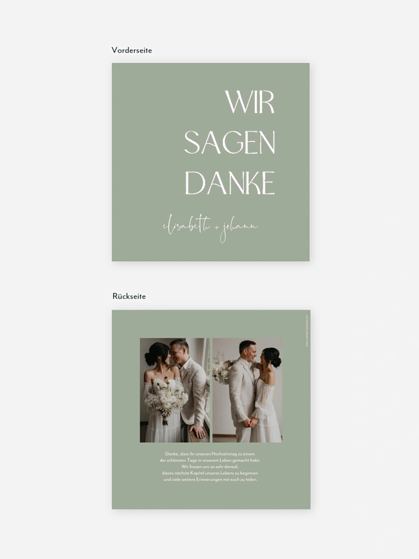 Dankeskarte Hochzeit The Big Day