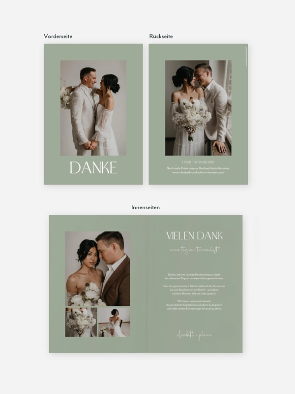 Dankeskarte Hochzeit The Big Day